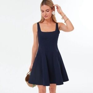 Staud Size 2 Wells Mini Dress Navy